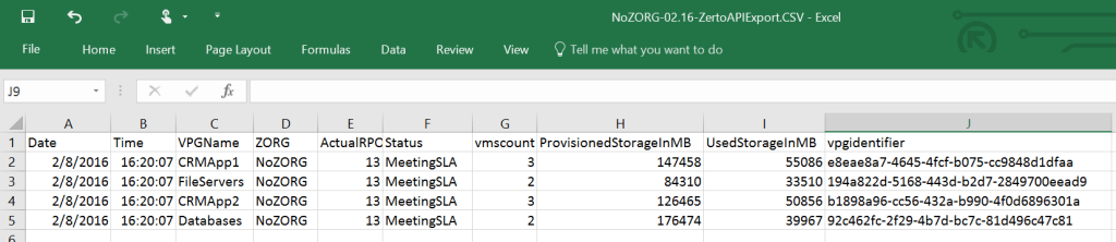 Long term RPO & Storage&nbsp;Reporting