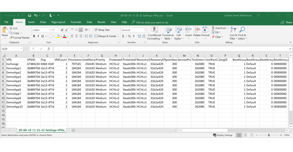 Getting All Zerto Info&nbsp;v6