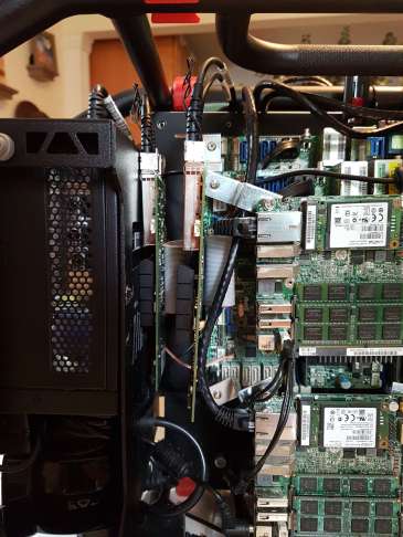 10GbE cards in place